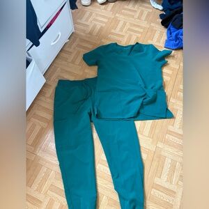 Women's Green Scrub Set